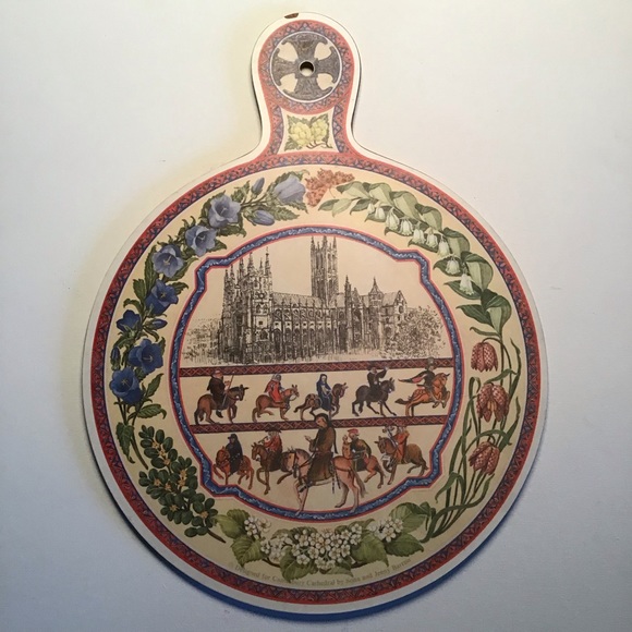 Vintage Canterbury Cathedral Genuine Melamine Serving Board - Picture 2 of 8